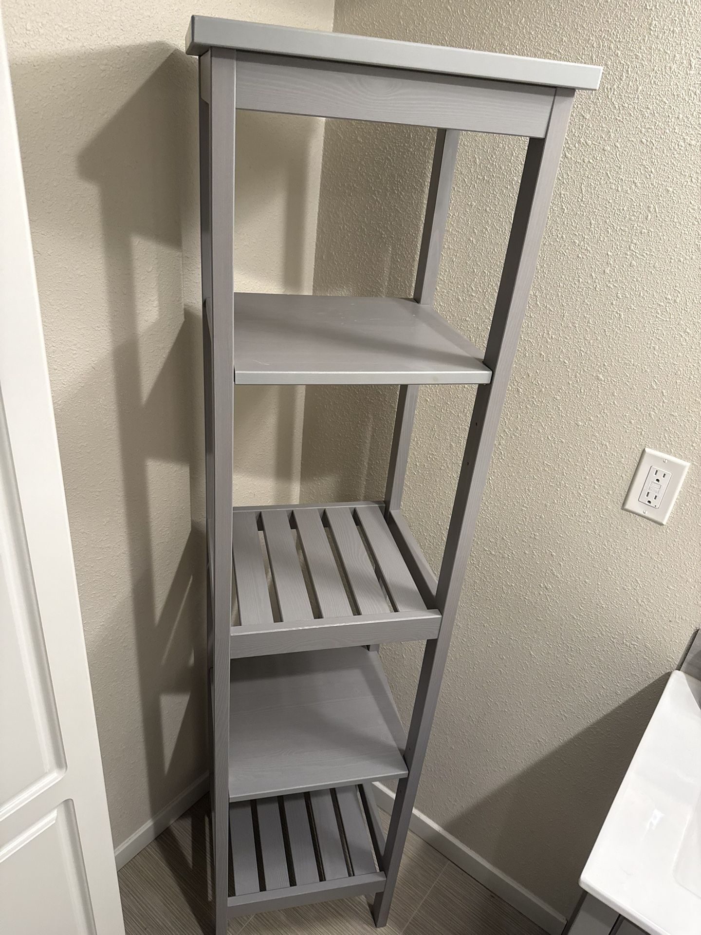 Tall Grey Shelf