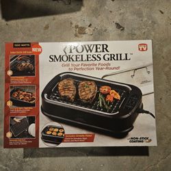 🔥 Power Smokeless Indoor Electric Grill – New in Box