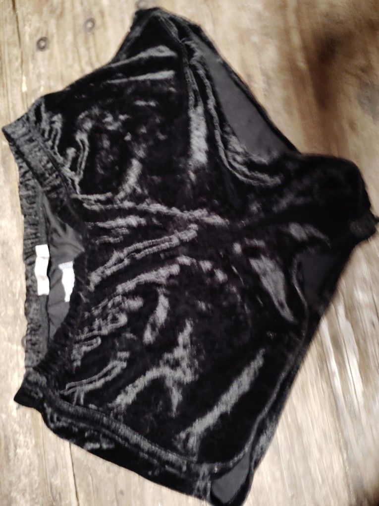 Black Silky Booty Shorts