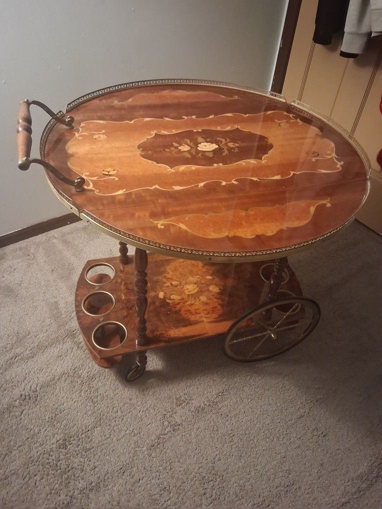 Bar Cocktail Tea Cart