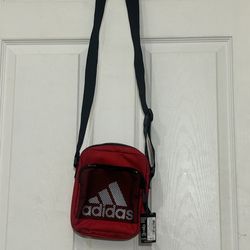 Adidas Originals Unisex Amplifier Festival Crossbody Bag in Scarlet Red/Black/White
