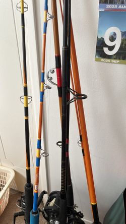 6 slightly used fishing poles must pick up west la