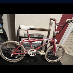 Red 1990 GT DYNO COMPE Survivor Complete Freestyle BMX Bike Old School Original Ready To Restore 