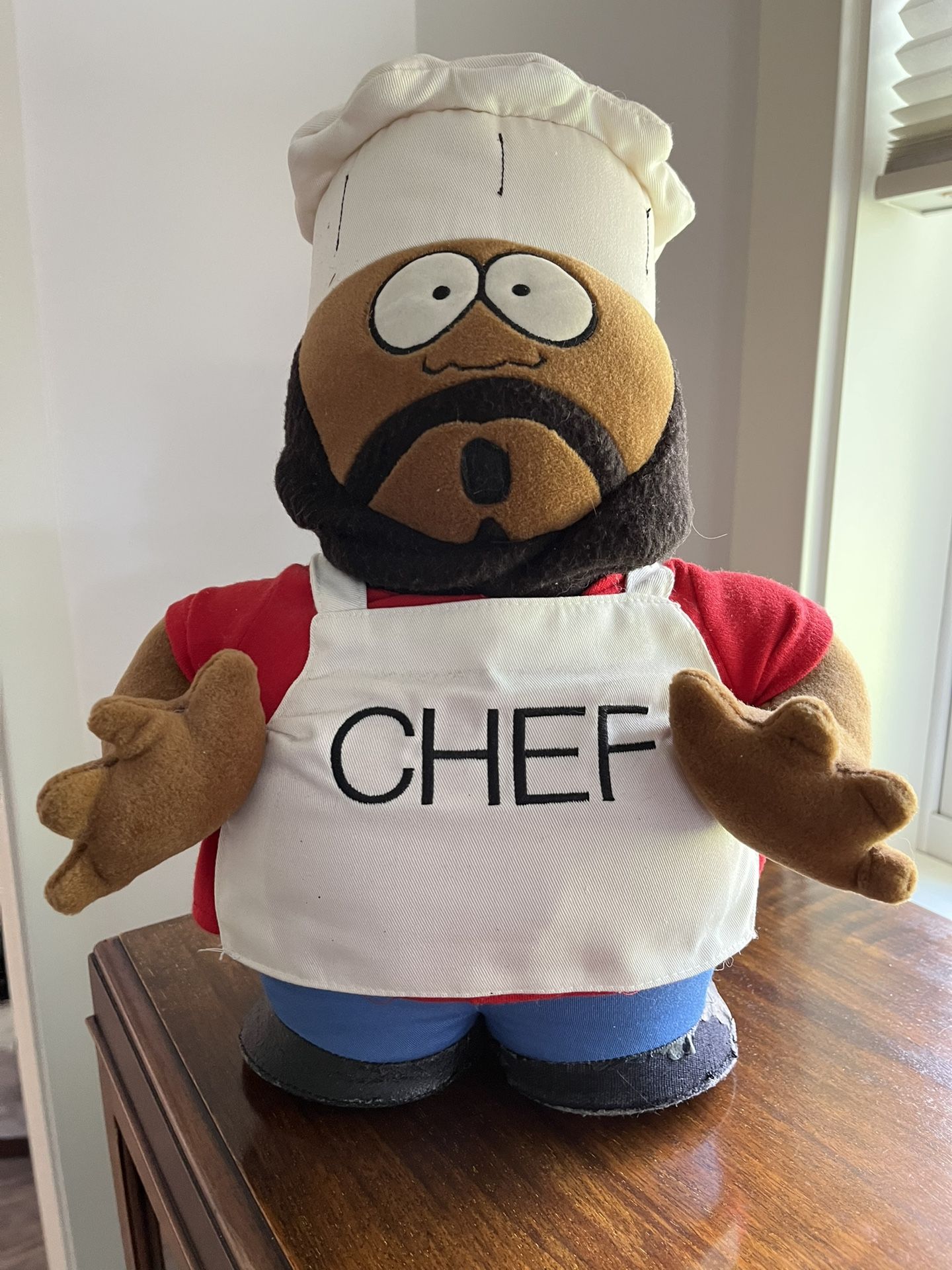 South Park Chef 14” Plush Toy Doll 1998 Fun 4 All Weighted Feet Comedy Central