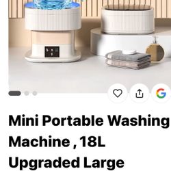 Mini  Portable Washing Machine 18L Capacity, Foldable