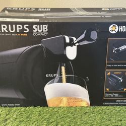 KRUPS Hopsy Compact Beer Cooler Sub Dispenser Tap Keg Draft Machine - VB641850