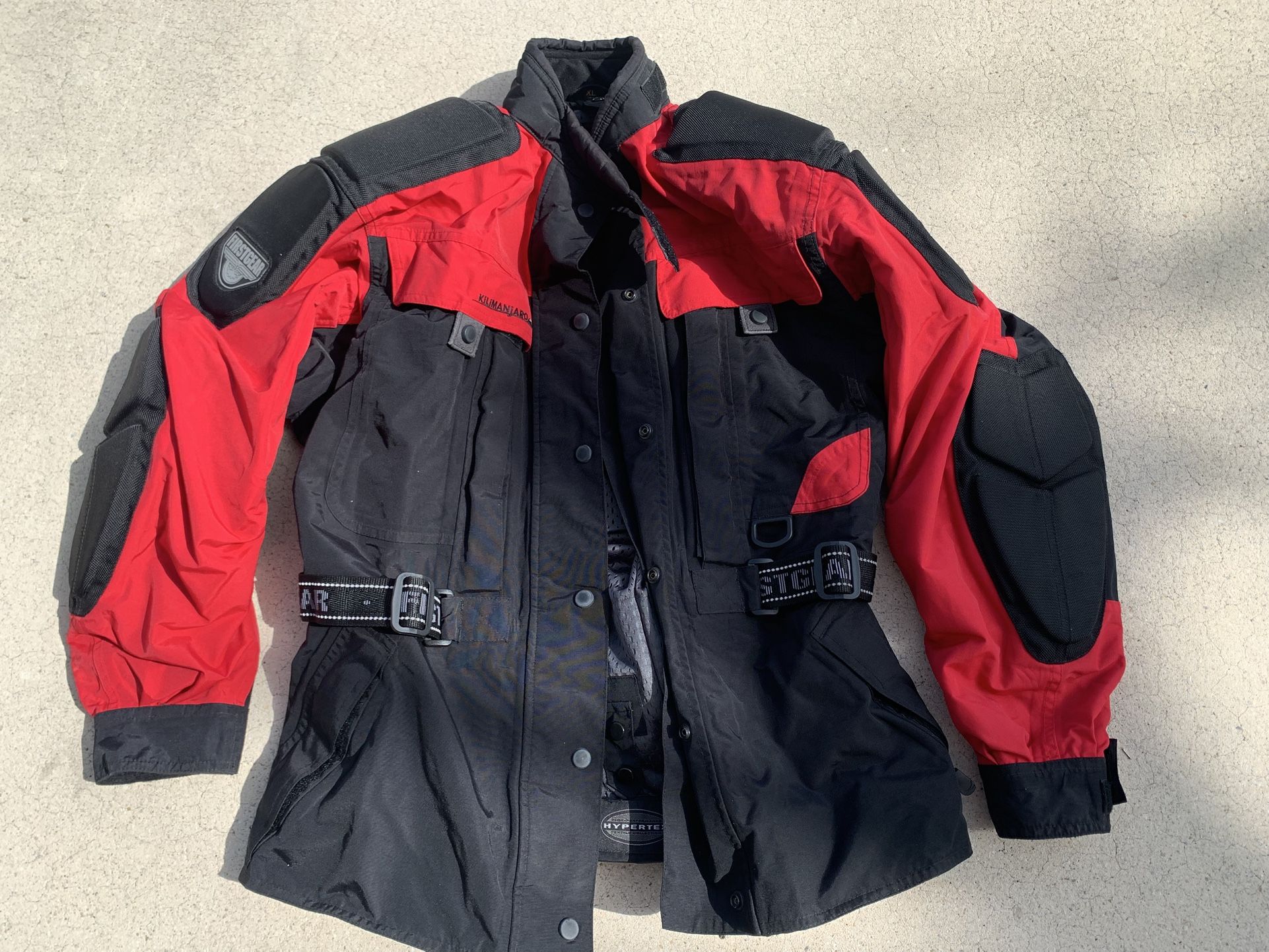 Firstgear Kilimanjaro Women's Touring Motorcycle Jacket & Joe Rocket padded pants XL