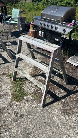 Sawhorse ladder