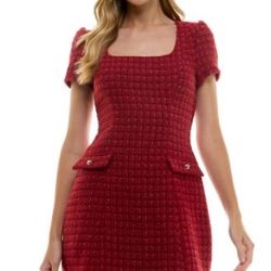 Red Dress Vintage Style 