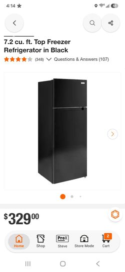 Fridge with top freezer (7.2 cu ft)