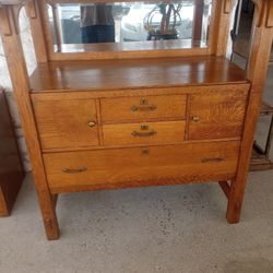 MISSION STYLE CRAFTSMAN BAR OR SIDE BOARD CREDENZA BY CHARLES LIMBERT