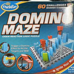 ThinkFun Domino Maze STEM Toy and Logic Game for Boys and Girls Age 8 and Up - Combines the Fun of Dominos With the Challenge of a Puzzle 