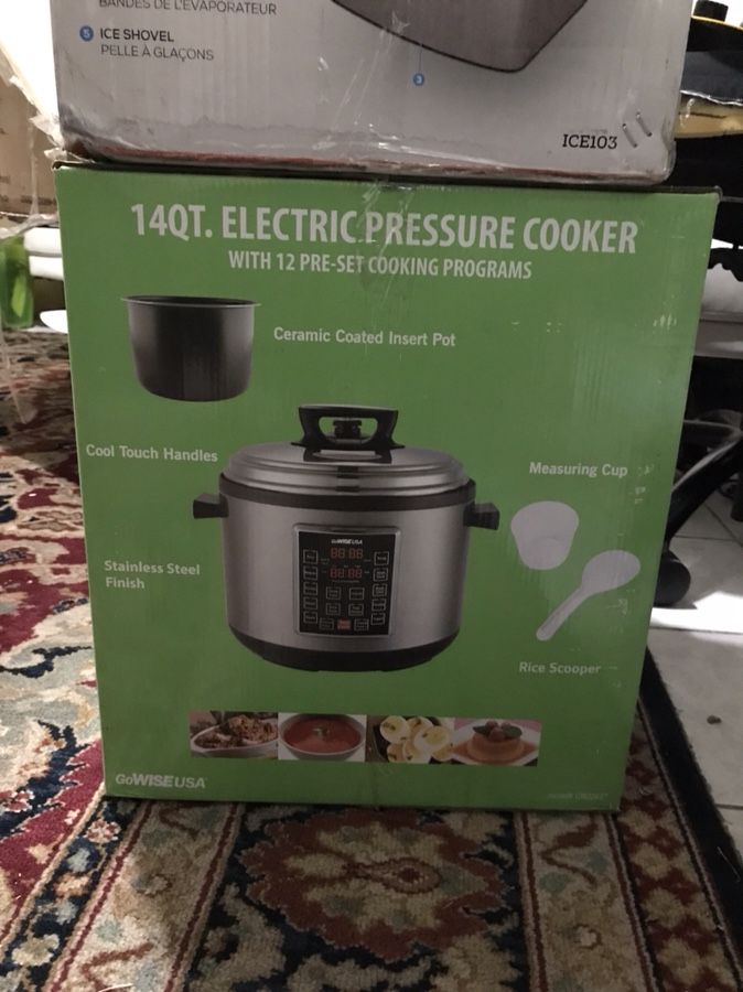 GoWISE USA 12.5 Qt. Electric Pressure Cooker with 12 Presets