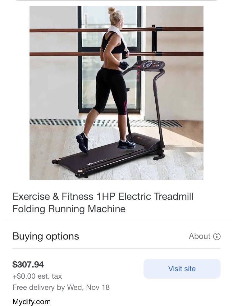 1HP Electric Treadmill Folding Running