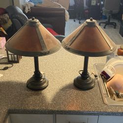 Two lamps 20 inches tall