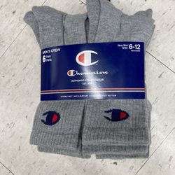 NWT Champion Men’s Crew Socks 6 pairs 