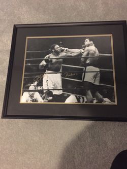 Muhammad Ali framed autographed picture. Boxing