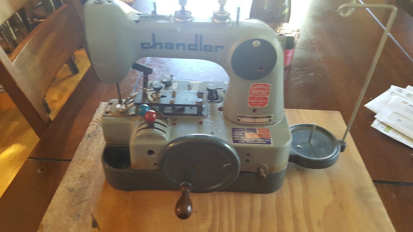 Chandler button sewing machine model 481