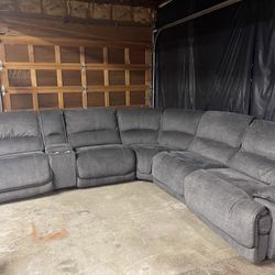 Grey Motorized Sectional