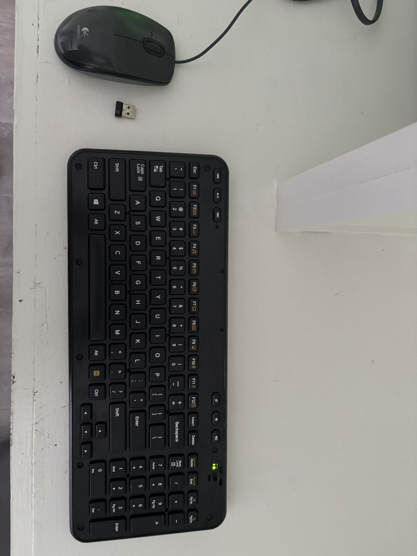 Wireless Keyboard And Logitech Mouse