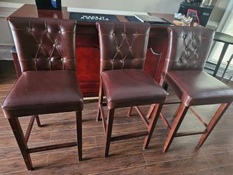 Bar with stools