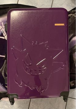 Pokemon Gengar Purple Engraved Large Check-in Suitcase Luggage