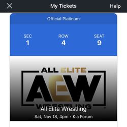 AEW FULL GEAR TICKET FOR SELL