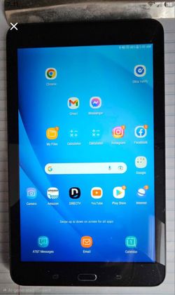 Samsung Galaxy Tab E 16GB, 8 inch screen, Android OS.
Bonus a 32gb micro sd for extra storage!
