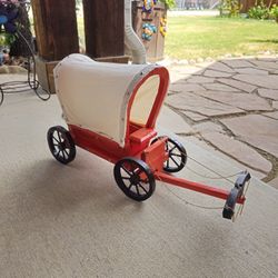 Wooden Orange Wagon Light Decoration. Talavera, Clay Pots, Planters, Pottery, Plants.