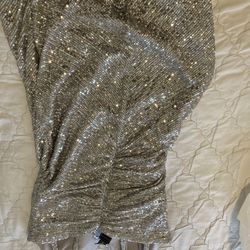 Silver/ Gray Prom Dress