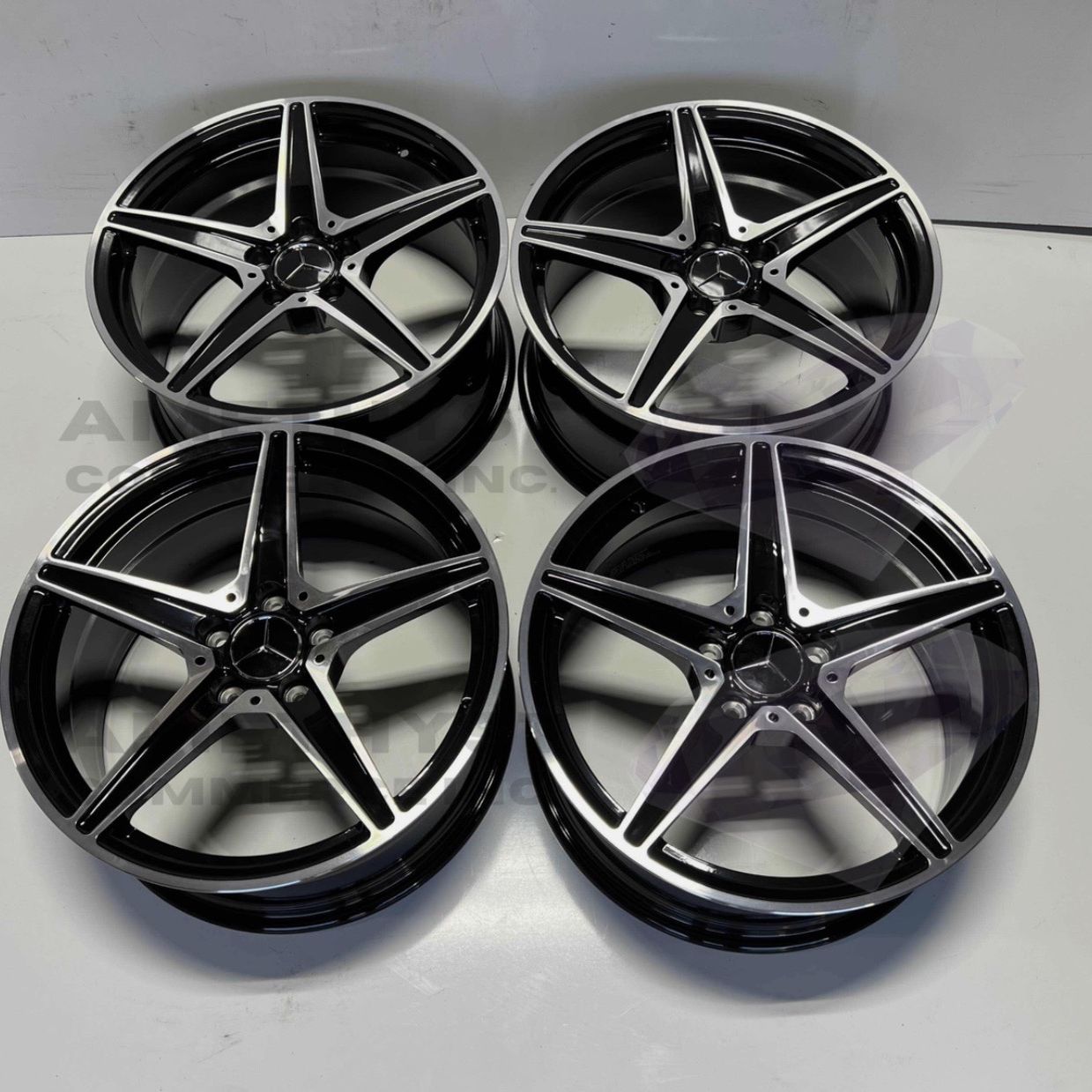 Set of 18 Inch Rims Wheels Mercedes AMG Style 18x8 +38 (5x112) CB: 66. ...