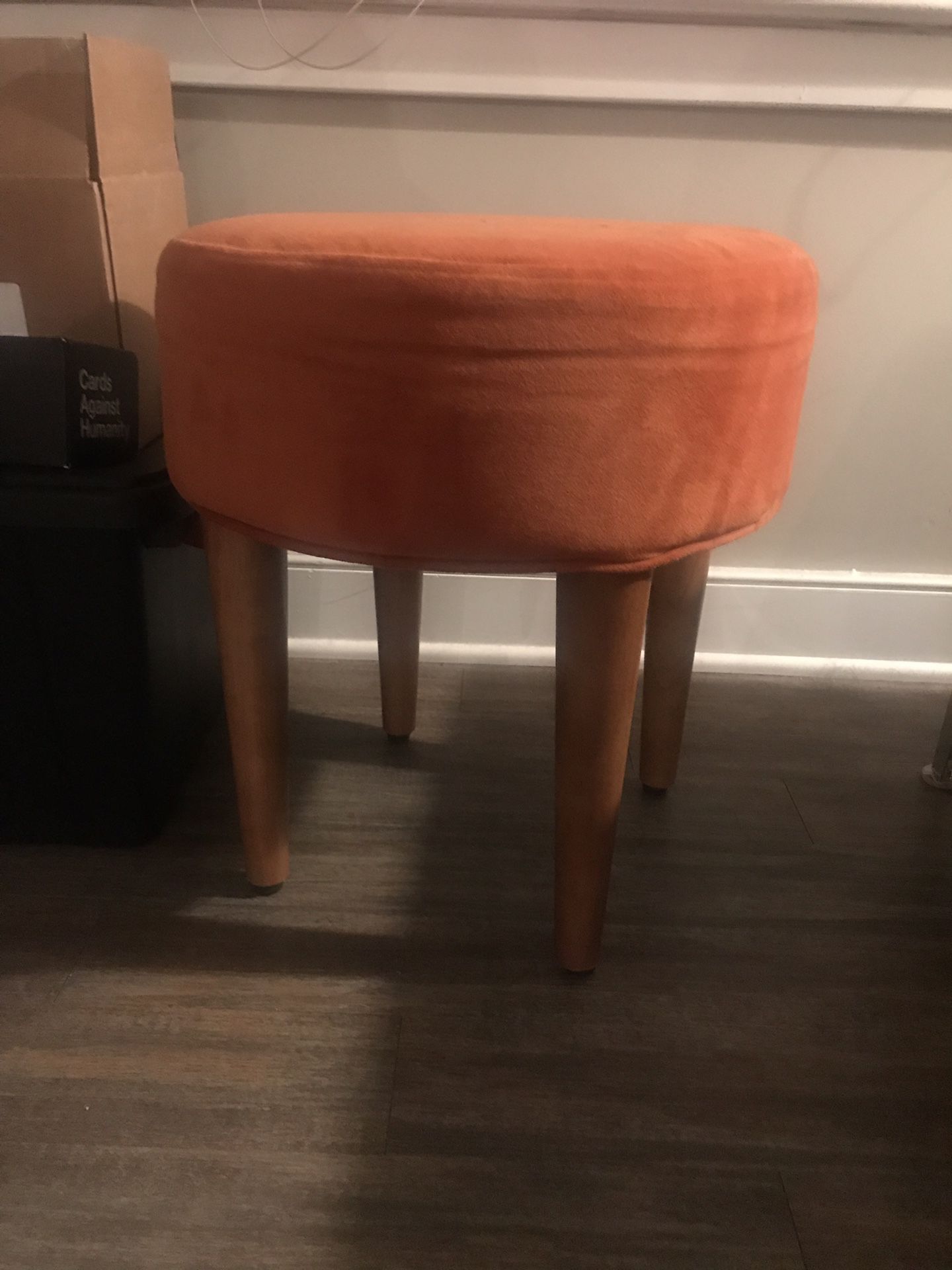 Burnt orange stool