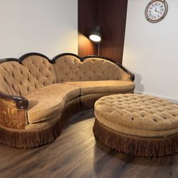 Mallery Hall Selene Fringe Sectional + Ottoman – $12K Designer Sofa