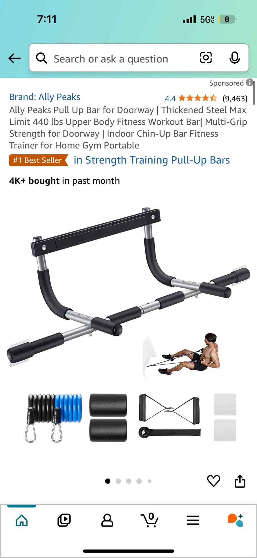 Pull Up Bar w/ Accessories