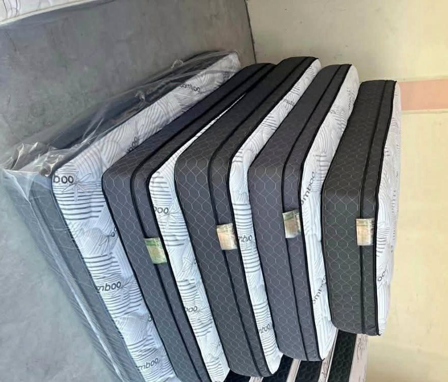 White Bamboo Queen Size Set 