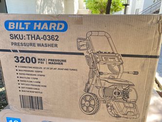 Bilt Hard Pressure Washer (Model THA-0362) Rated 2700 PSI