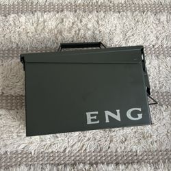 GUGULUZA Metal Ammo Can 30/50 Cal, Lockable Ammo Storage Case, Military Water