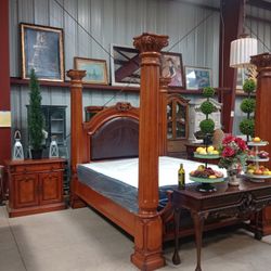 CA King Bedroom Set With Mattresses!   /. Recámara Hermosa 