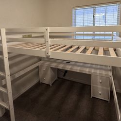 Loft Bed With Desk  Loft  Bunk Bed 