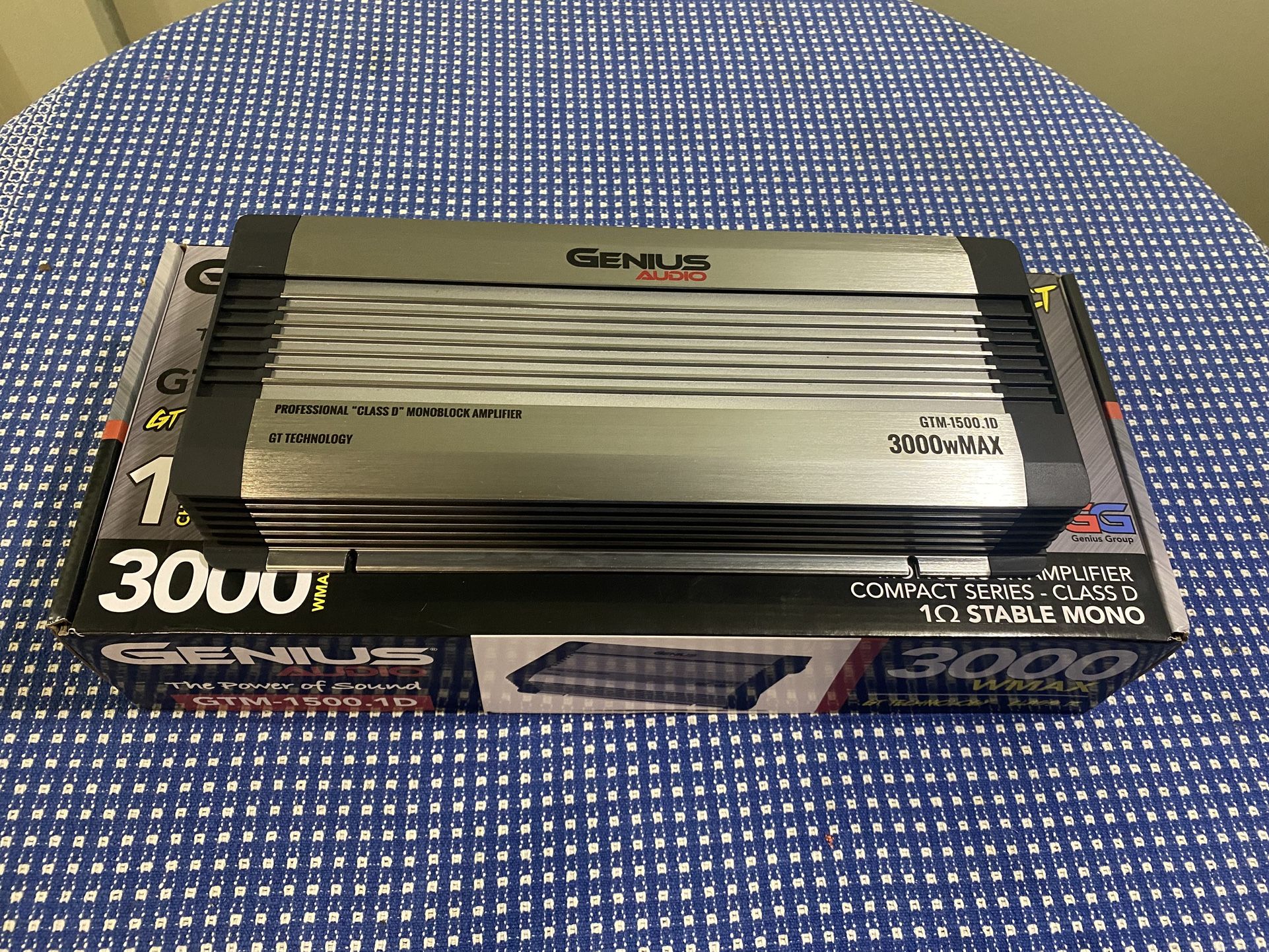 Genius Audio 3000w Max Power Car Bass Amplifier (New Open Box Display)