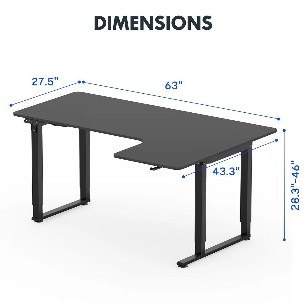 L Shape Motorized Table