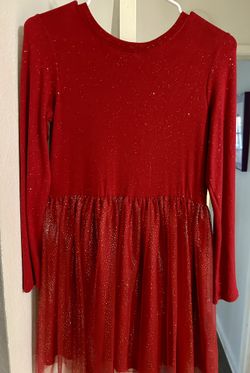 Girls Sparkly Christmas Dress
