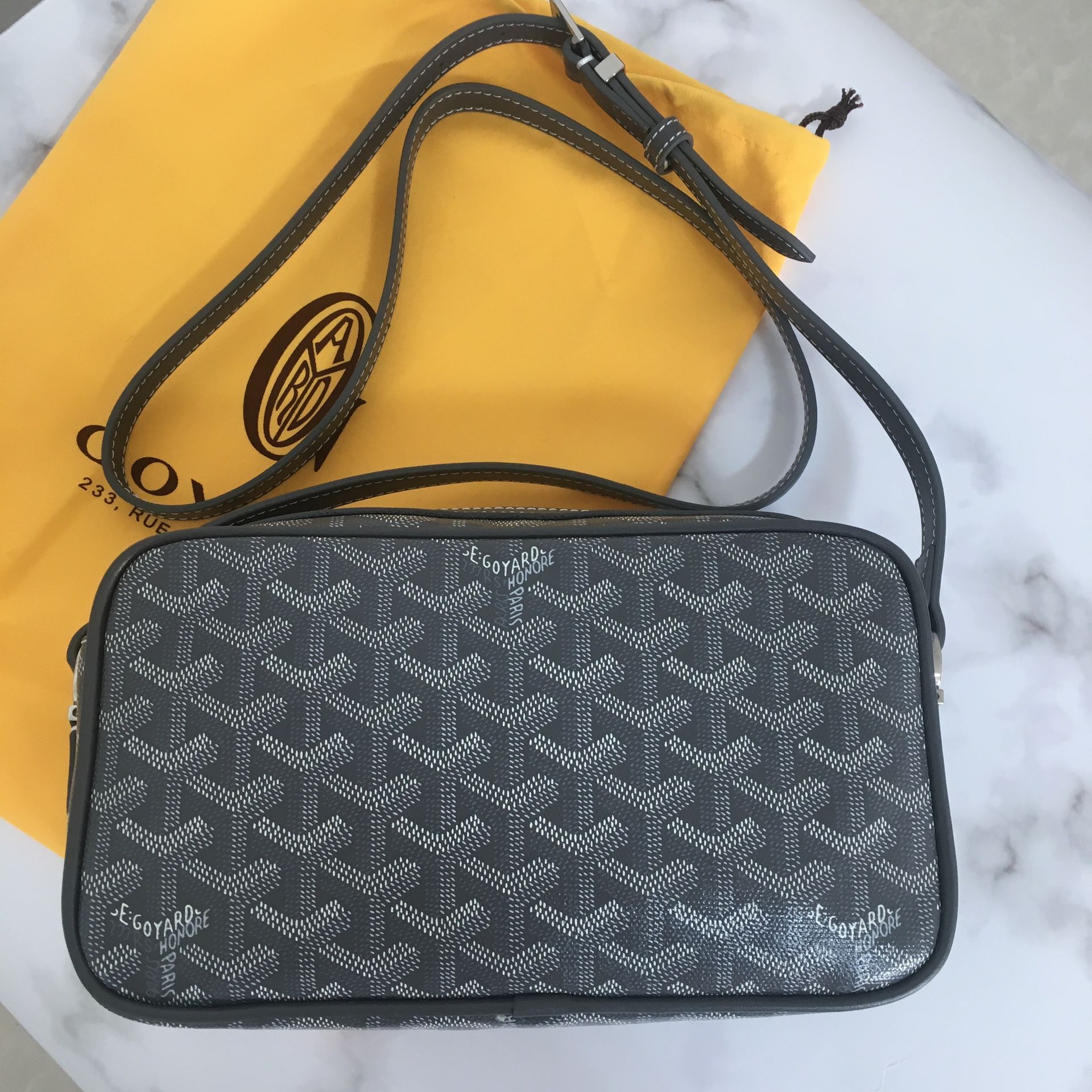 Goyard cross body camera box bag