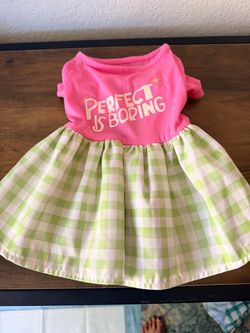 NEW small YOULY "Perfect Is Boring" Pet Dress,