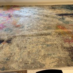 8’ x10’ Multicolor Abstract Rug