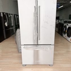 New KitchenAid 22 Cu. Ft. Counter-Depth French Door Refrigerator 36-Inch Wide in Stainless Steel - KRFC302ESS 