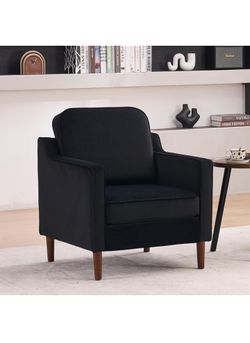 Black Velvet Armchair