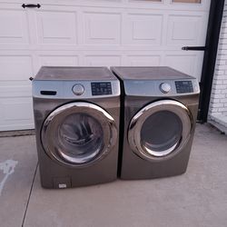 samsung frontload washer and gas dryer set