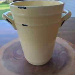 Yellow Glass Canister