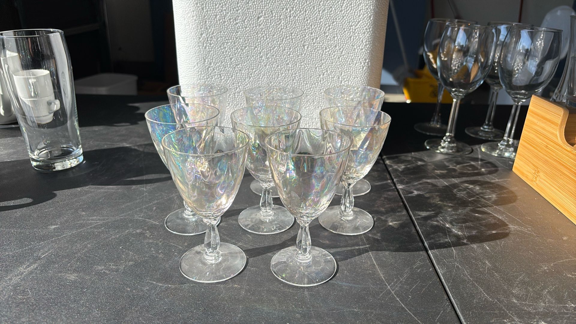 Vintage Fostoria Crystal Wine Glasses